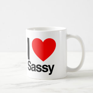 Caneca De Café eu adoro sassy