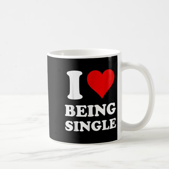 Caneca De Café Eu Adoro Ser Solteiro (Direita)