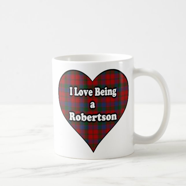 Caneca De Café Eu adoro ser uma lata de Robertson Clan Cup (Direita)