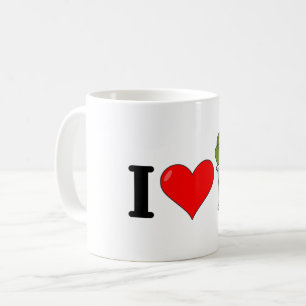 Caneca De Café Eu Adoro Spinach