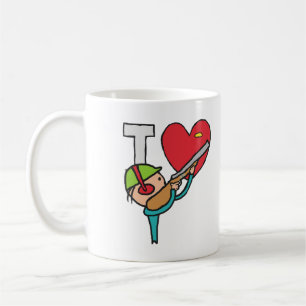 Caneca De Café Eu Adoro Tiros De Pombo Clay