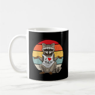 Caneca De Café Eu Adoro Trash Raccoon Racoon Trash Panda