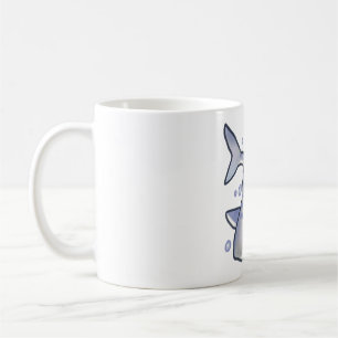 Caneca De Café Eu adoro tubarão Delight � Bela Arte Animal