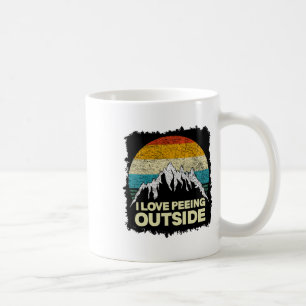 Caneca De Café Eu Adoro Urinar ao Ar Livre - Homem Divertido ao A