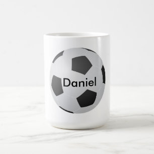 Caneca De Café Eu adoro Vazio de futebol personalizável