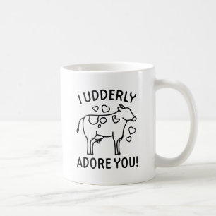 Caneca De Café Eu Adoro Você Totalmente