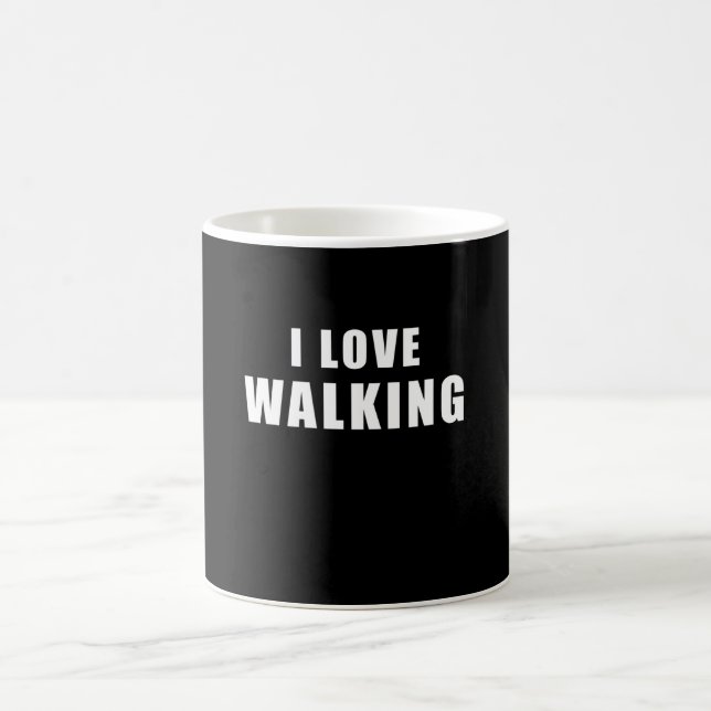 Caneca De Café Eu adoro Walking - Walker Gift (Centro)