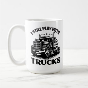 Caneca De Café Eu Ainda Brinco com Caminhões