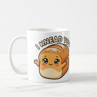 Caneca De Café Eu Amasso Você— Pão Kawaii