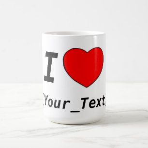 Caneca De Café Eu Amo