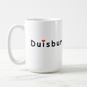 Caneca De Café Eu amo a Alemanha Duisburg
