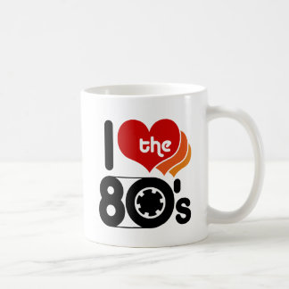Caneca De Café Eu amo a anos 80