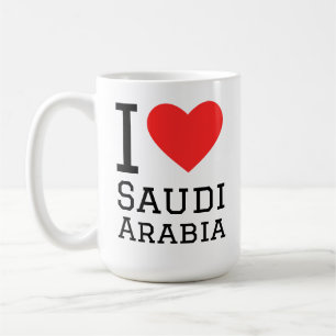 Caneca De Café Eu amo a Arábia Saudita