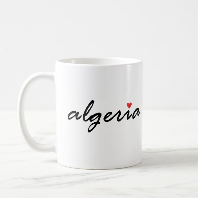 Caneca De Café Eu amo a Argélia (Esquerda)