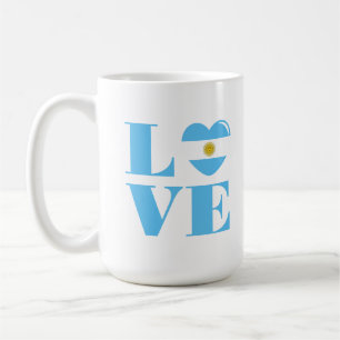 Caneca De Café Eu amo a Argentina
