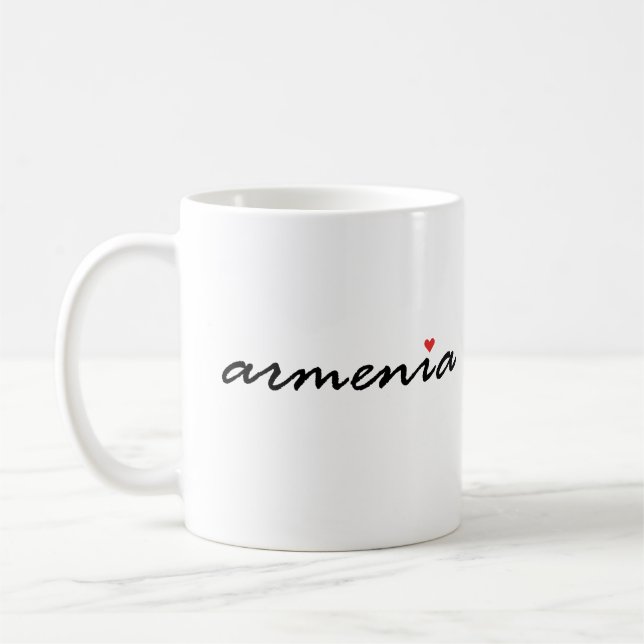 Caneca De Café Eu amo a Armênia (Esquerda)