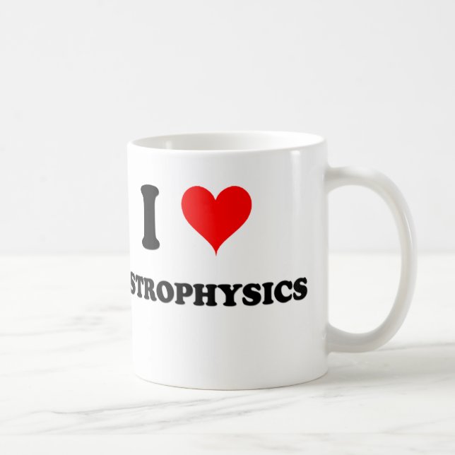 Caneca De Café Eu amo a astrofísica (Direita)
