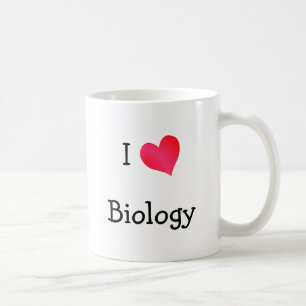 Caneca De Café Eu amo a biologia