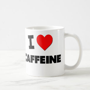 Caneca De Café Eu amo a cafeína