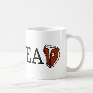 Caneca De Café Eu amo a carne