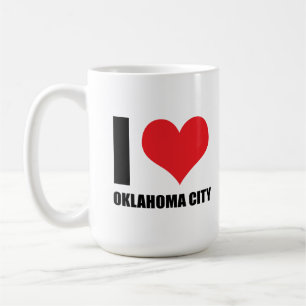 Caneca De Café Eu amo a cidade de Oklahoma