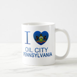 Caneca De Café Eu amo a cidade do óleo, PA