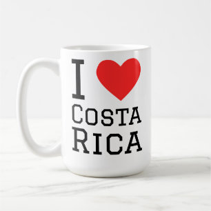 Caneca De Café Eu amo a Costa Rica