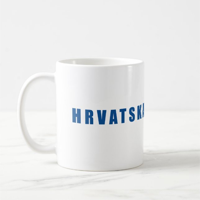 Caneca De Café Eu amo a Croácia (Esquerda)
