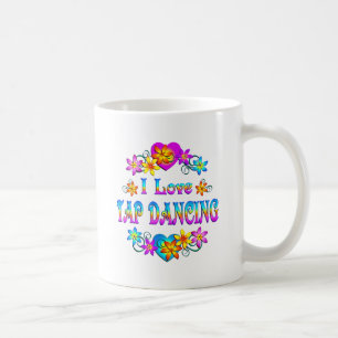 Caneca De Café Eu amo a dança de torneira