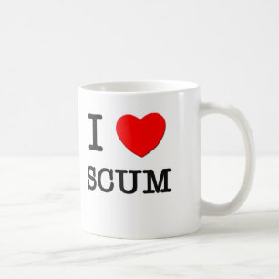 Caneca De Café Eu amo a escumalha