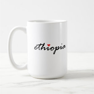 Caneca De Café Eu amo a Etiópia