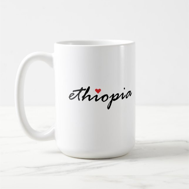 Caneca De Café Eu amo a Etiópia (Esquerda)