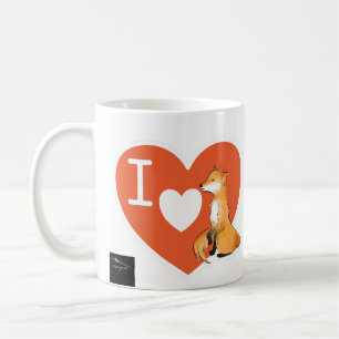 Caneca De Café Eu amo a Fox Eu amo Bunny Casal
