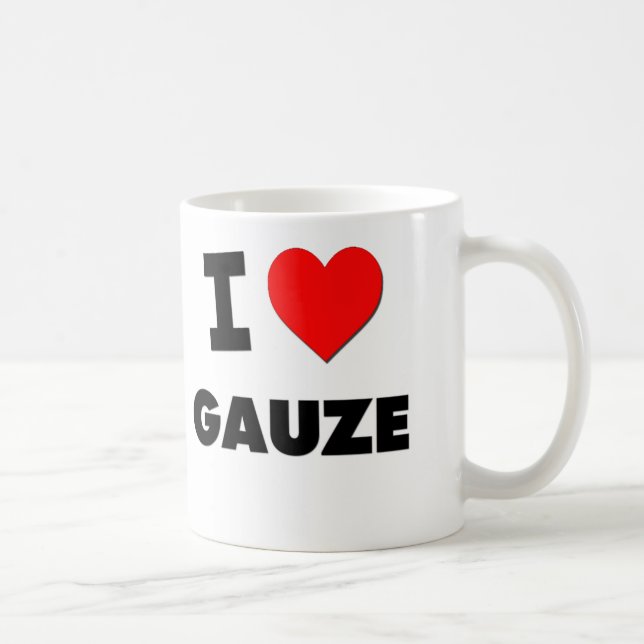 Caneca De Café Eu amo a gaze (Direita)