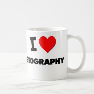 Caneca De Café Eu amo a geografia