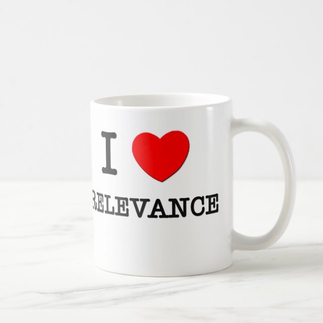 Caneca De Café Eu amo a importância (Direita)