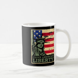 Caneca De Café Eu Amo A Independência Americana 4 De Julho