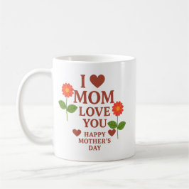 Caneca De Café Eu Amo A Mãe
