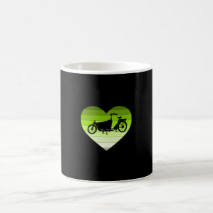 Caneca De Café Eu Amo A Minha Bicicleta De Carga - Coração Retroa