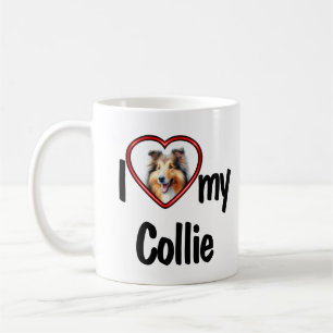 Caneca De Café Eu Amo A Minha Foto De Cachorro Vermelho E Cachorr