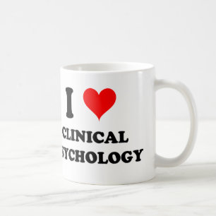 Caneca De Café Eu amo a psicologia clínica