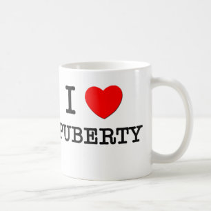 Caneca De Café Eu amo a puberdade