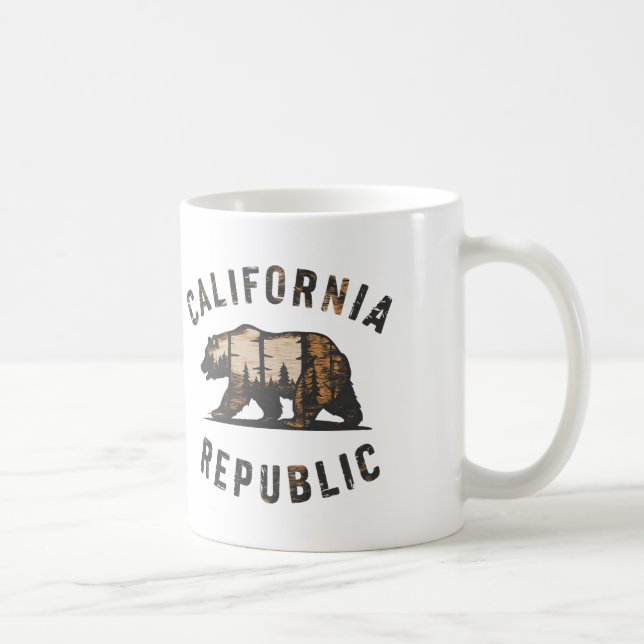 Caneca De Café Eu amo a República da Califórnia (Direita)