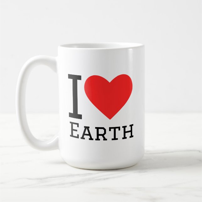 Caneca De Café Eu amo a terra (Esquerda)