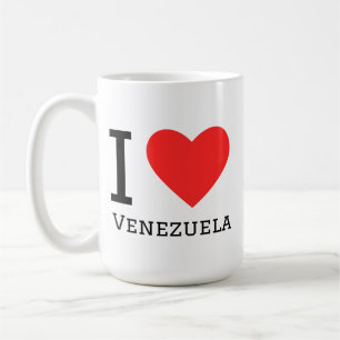Caneca De Café Eu amo a Venezuela