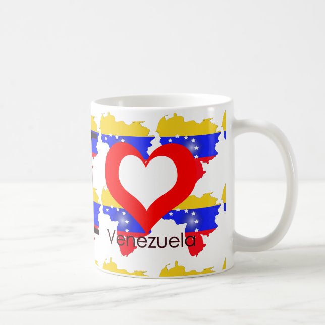 Caneca De Café Eu amo a Venezuela (Direita)