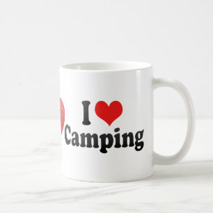Caneca De Café Eu amo acampar