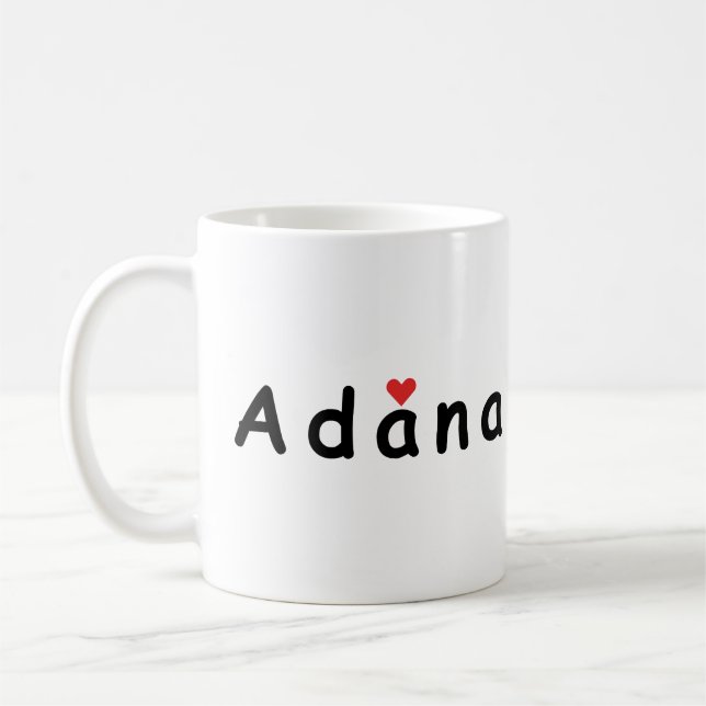 Caneca De Café Eu amo Adana (Esquerda)
