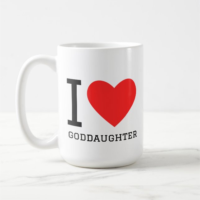 Caneca De Café Eu amo afilhada  (Esquerda)