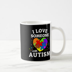 Caneca De Café Eu Amo Alguém Com Autismo
